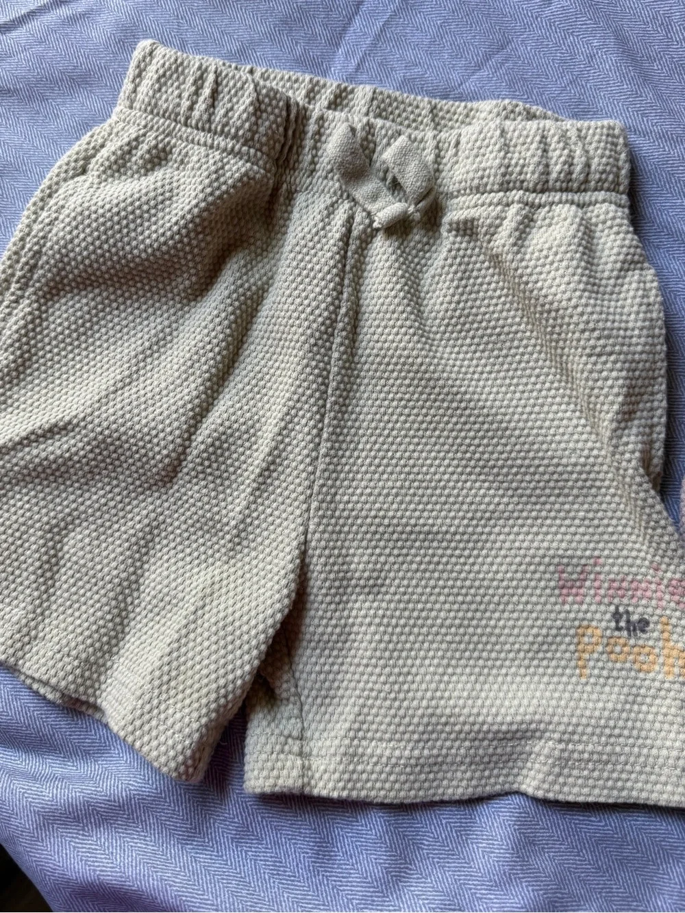 DIsney Baby Toddler SS Hoodie  & Shorts Set Bundle- Mickey and Pooh 18MO